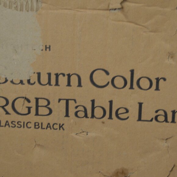 Brightech Saturn Color RGB Table Lamp Classic Black Modern NEW BOX DAMAGE - Picture 12 of 13